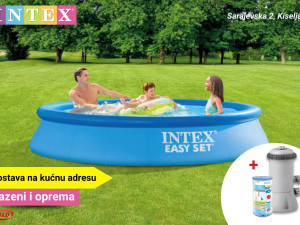 INTEX Bazen; Easy Set; 305 x 76 cm + Pumpa za filtraciju vode