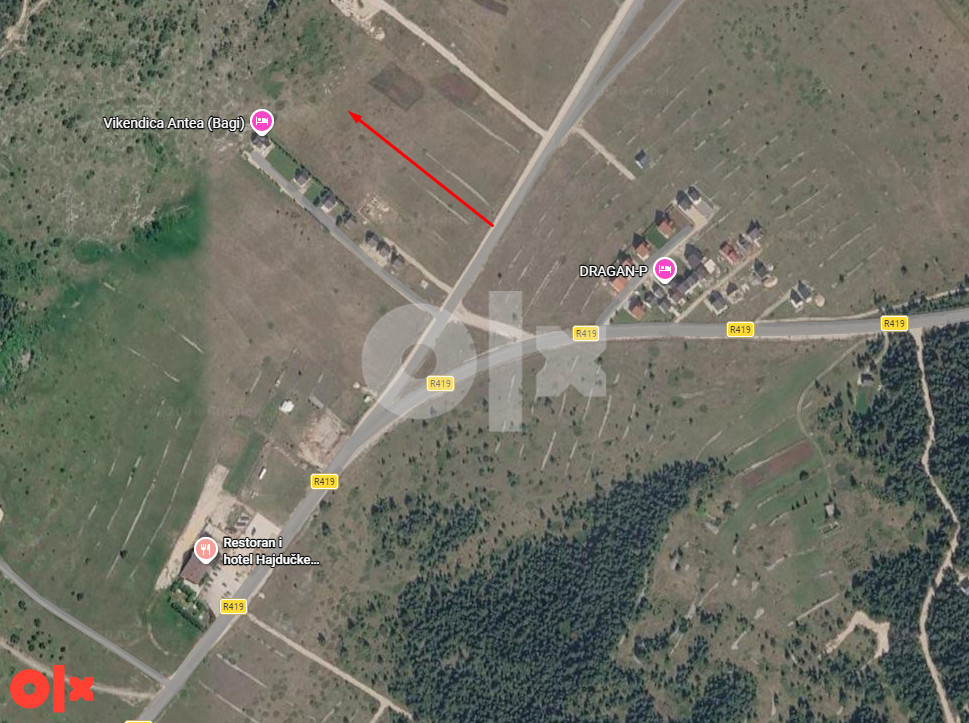 Zemljište Blidinje Podvran 500m2