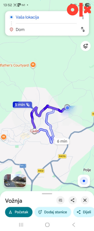 Zemljište Cazin Japica brdo 2km do centra grada 3