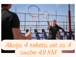 4 reketa, rekete family set badminton, tenis mreže, igra, igracke