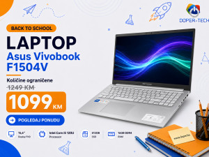 Laptop Asus Vivobook F1504V; i5 120U; 512/16GB; 15,6''; DOPER B2S