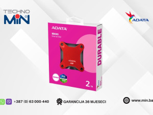 ADATA 2TB Eksterni SSD Durable SD620 SD620-2TCRD Crveni
