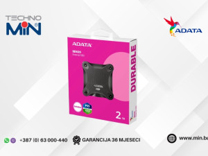 ADATA 2TB Eksterni SSD Durable SD620 SD620-2TCBK Crni