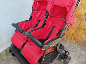 DJECIJA KOLICA ZA BLIZANCE dupla PEG PEREGO ARIA SHOPPER kao NOVA