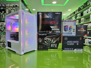 Gaming PC Ryzen 5 5500 /16GB/RTX 3050 OC V2 8GB/SSD 500GB