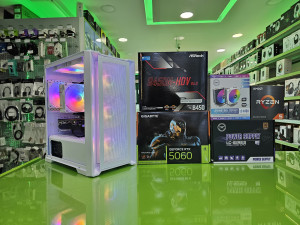 Gaming PC Ryzen 5 5500 /16GB/RTX 5060 8GB/SSD 500GB