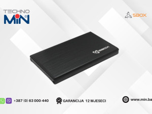 SBOX eksterno kućište za HDD/SSD 2.5" HDC-2562 Crno, USB 3.0