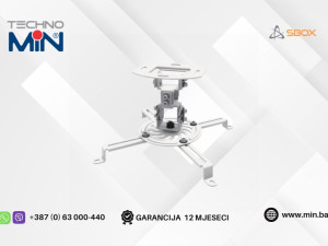 SBOX stropni nosač za projektor PM-18 do 13.5kg, Bijeli