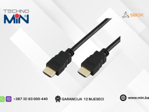 SBOX HDMI-HDMI kabal 1.4 M/M 1.5m, Crni