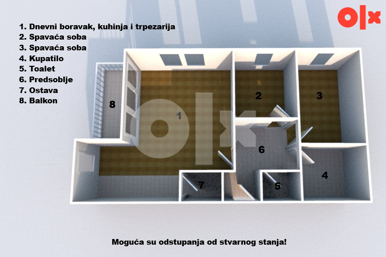 Vrlo lijep trosoban stan s garažom, Skenderija, Centar 18