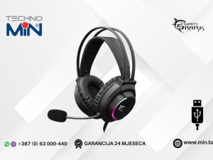 White Shark GH-2044 WOLF Gaming slušalice sa mikrofonom USB, Crne