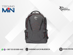 White Shark ruksak za laptop 16 GBP-008 Night Rider Sivo-crveni