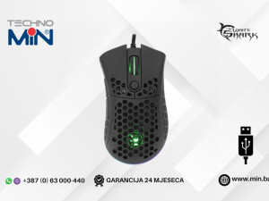 White Shark Premium Line Gaming miš ESL-M6 Shuriken RGB 19000 DPI