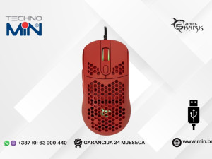 White Shark Gaming miš GM-5007 Galahad RGB 6400 DPI, Crveni