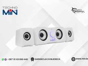 White Shark RGB gejming zvučnici 2.2 GSP-968 MOOD 16W, Bijeli