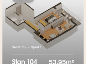Dvosoban stan u izgradnji 53.95m2/Braće Podgornika 74, Banja Luka photo 1
