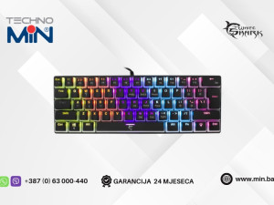 White Shark GK-2202 ASHIKO-2 Gaming Red Switch Rainbow LED, Crna