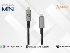 BOX USB 3.1 Type-C na Type-C kabal 1.5m 100W