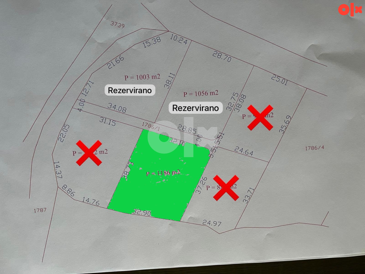 Građevinsko zemljište Ljubuški-Vašarovići- 1186m2 2