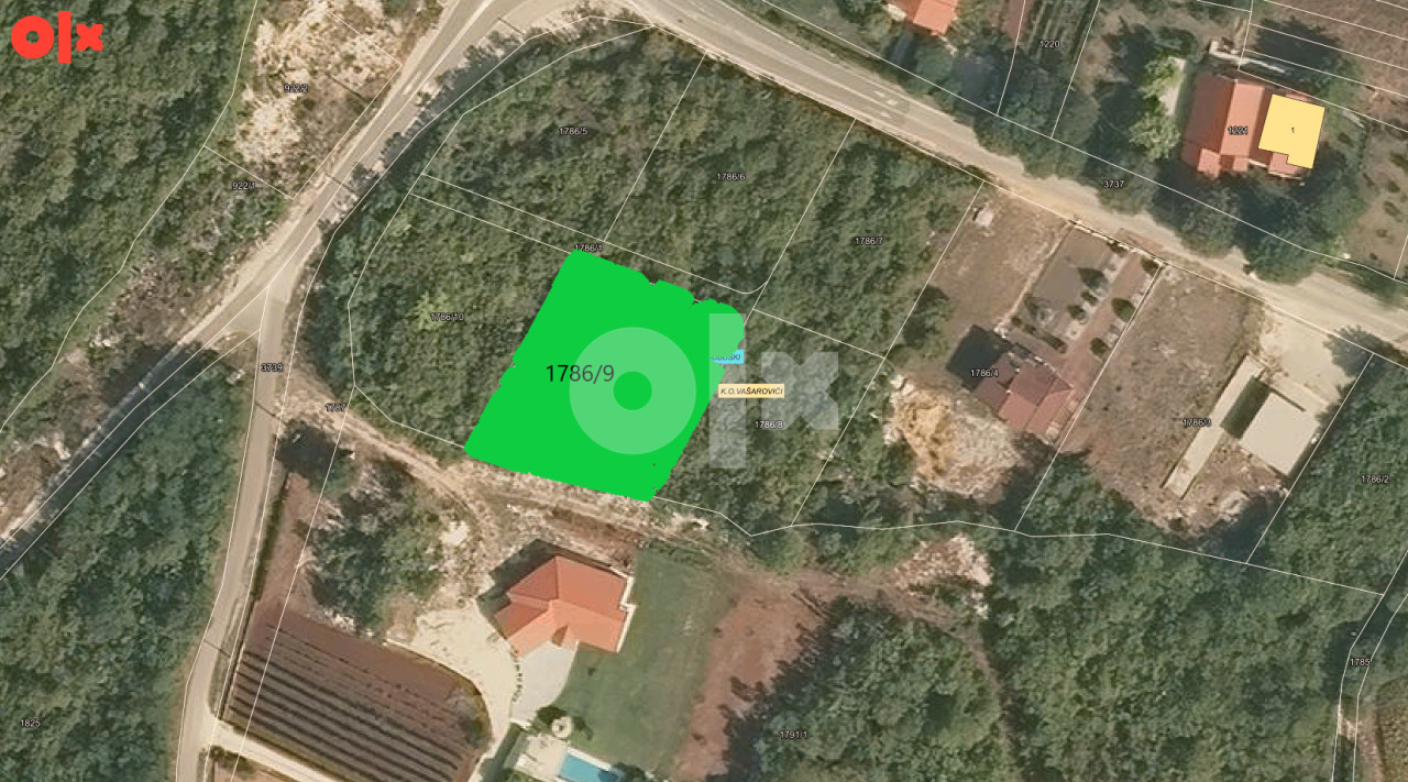 Građevinsko zemljište Ljubuški-Vašarovići- 1186m2
