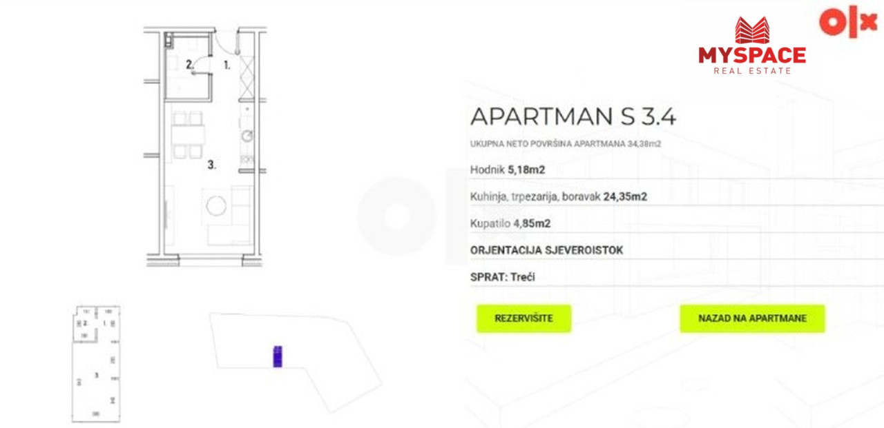 MY SPACE/ Apartman sa garazom/ Jahorina/ NOVOGRADNJA/ 24 m2 14