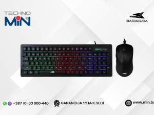 Baracuda BGC-011 ORCA Gaming set tastatura + miš LED Rainbow