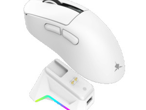 MIŠ White Shark WGM-5023 GAWAIN / 12.000 DPI - Bijeli / Wireles