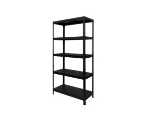 Metalna polica DRUMY 180x100x40 cm, sa 5 spratova, 130/1 kg, crna