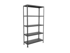 Metalna polica DRUMY 180x100x40 cm, sa 5 spratova, 130/1 kg, siva