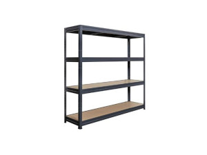 Metalna polica za teške terete 177x160x60cm, MDF ispuna, 4 sprata