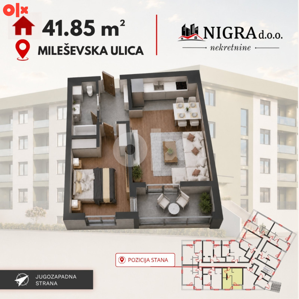 Jednosobni stanovi od 39 do 45m2 10