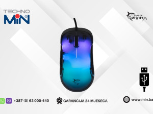 White Shark Mordred Gaming miš GM-5017 RGB 12800 DPI, Crni