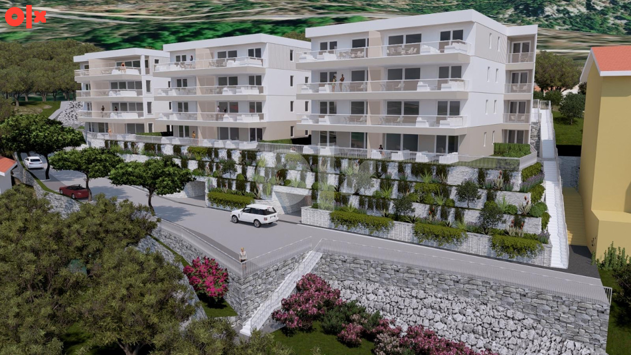ŽIVOGOŠĆE - Stanovi u novogradnji 50 metara od plaže