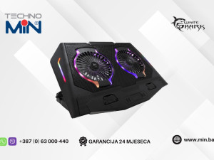 White Shark hladnjak za laptop GCP-10 ICE SHADOW RGB, Crni