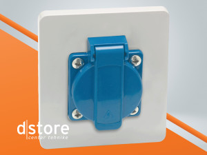 Famatel Utičnica zidna, schuko, 16A, 250V, 1x2P+ dstore