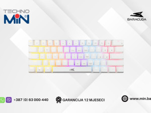 Baracuda BGK-03211 DOLPHIN Gaming mehanička Red Switch US, White