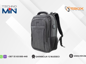 SBOX Amsterdam Ruksak za laptop 18" NSS-00280 Grey/Black
