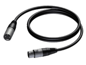 Interkonekcijski kabel XLR M / XLR F 1m Audac CAB901-1