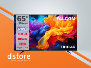 Falcom Televizor Smart LED TV 4K UltraHD 65", Bl dstore