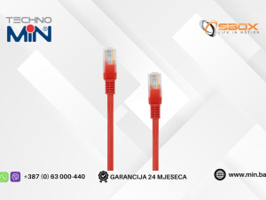 SBOX UTP Cat5e Mrežni LAN Kabal 2m Crveni