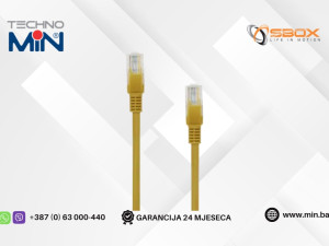SBOX UTP Cat5e Mrežni LAN Kabal 5m, Žuti