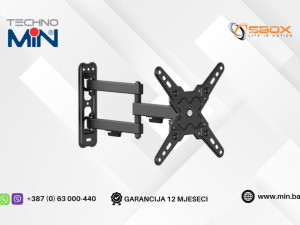 SBOX zidni nagibno-okretni za TV 13"-43" LCD-223-2 do 20kg, Crni