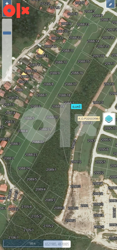 Građevinsko zemljište parcelisano 500-800m2 Podgora Ilijaš 9