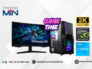 TM Gaming i3-14100F, 16GB 500GB GTX 1660 27" Odyssey Gaming G55C