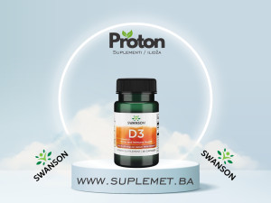Swanson Vitamin D3 1000IU 30 kapsula