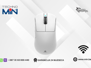 White Shark Wireless Gaming miš WGM-5021 BORS 12000 DPI, Bijeli