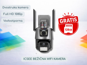 Dvostruka WiFi kamera  - GRATIS kartica 128GB