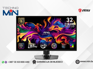 Gaming Monitor MSI MAG 322UP QD-OLED E16 31.5" UHD, 165Hz, 0.03ms