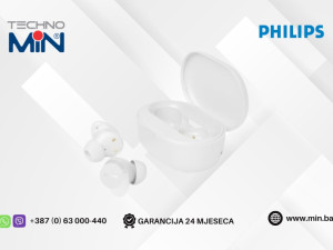 Philips TAT1300WT Bežične Bluetooth TWS do 24h baterija, Bijela