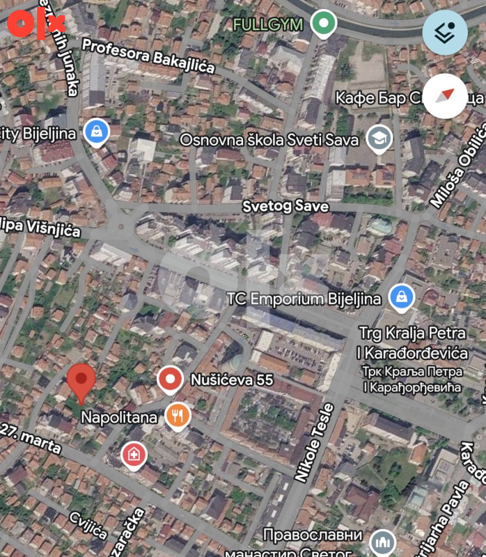 PLAC NA PRODAJU  BIJELJINA, Nusiceva 50 3